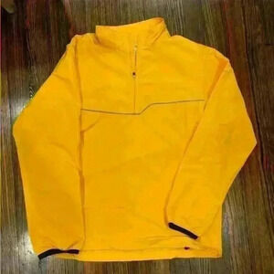 Vintage Nike Bright Yellow Windbreaker Womens Size L